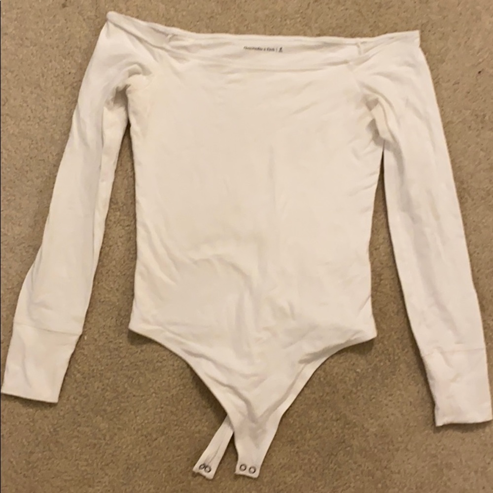 White Off the Shoulder Bodysuit